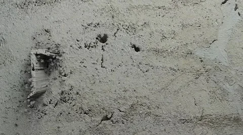 Abstract 3d "rock" text on stone wall background . festival intro sign Stockbeeldmateriaal 54977928