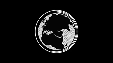 Abstract 3d rotated Globe earth planet animation 스톡 동영상 316710470