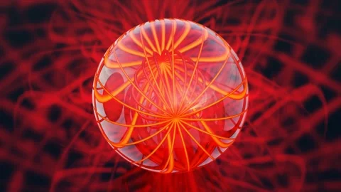 Abstract 3D rotating glass globe Stock Footage 177343000