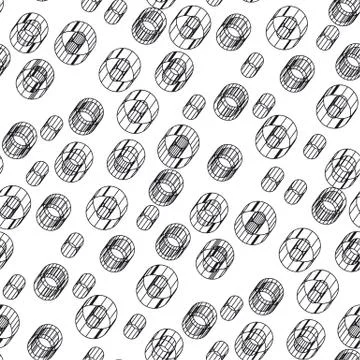 Abstract 3D seamless pattern 스톡 일러스트