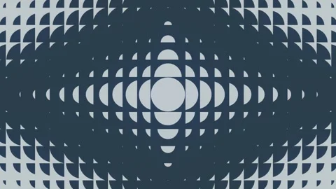 Abstract 3D Semicircle Wave Loop Dark Blue Stock-Footage 342610058