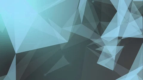 Abstract 3D shaded shape matrix plexus background blue-green Видео 73229320