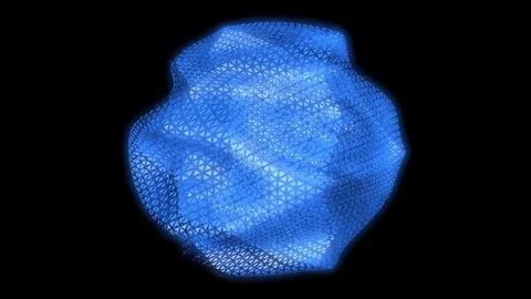 Abstract 3d shape, seamless looping Stock Footage 70275348