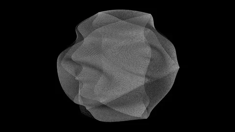 Abstract 3d shape, seamless looping Stock Footage 74079638