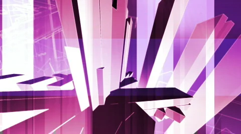Abstract 3D Shapes Background Animation Stock Footage