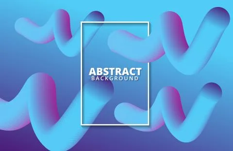 Abstract 3d shapes background. Dynamic gradient shapes composition. Stock Illustration
