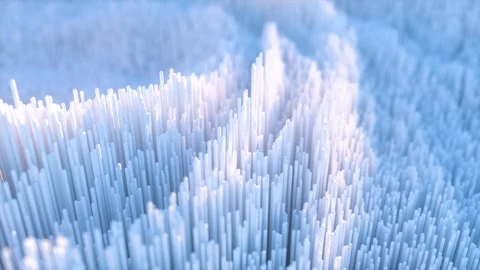 Abstract 3d shapes geometric background. Landscape seamless loop animation. Stock Footage 120941377