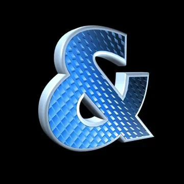 Abstract 3d sign with blue pattern texture - &amp; Stock Illustration