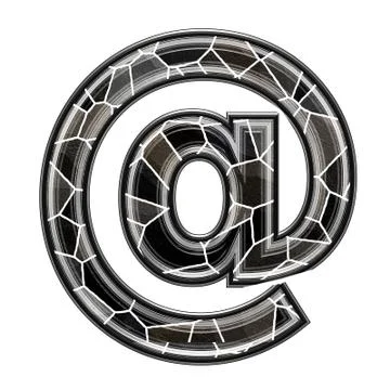 Abstract 3d sign with stone wall texture - web Stock Illustration