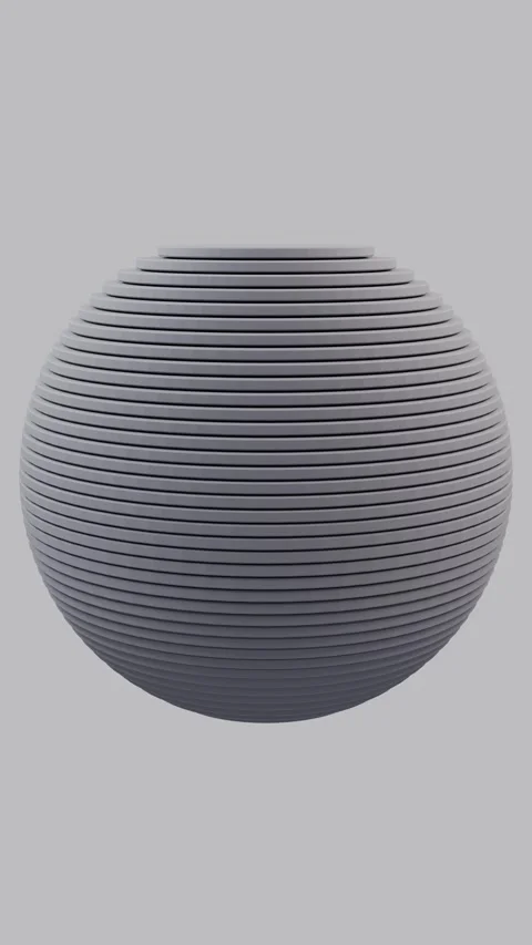 Abstract 3D Sliced Sphere Rotating Layers Minimalist Motion Loop Stock Footage 329168310