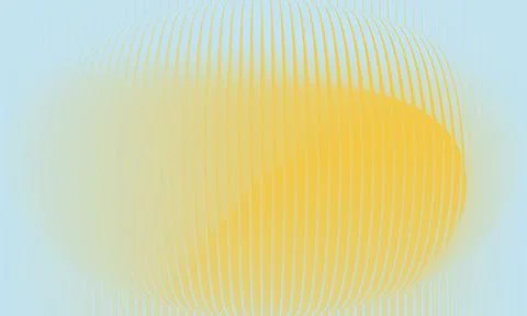 Abstract 3D soft spherical mesh background with pale blue and yellow gradie.. Stock Illustration