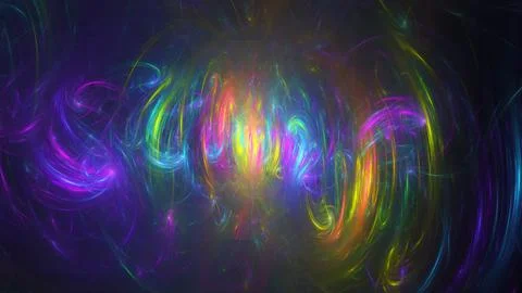 Abstract 3d space, design elements. Digital technologies and data centers. Bu 스톡 일러스트