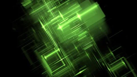 Abstract 3d space, design elements. Digital technologies and data centers. Bu Stock Illustration