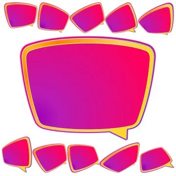 Abstract 3D speech bubble background. plus EPS10 Illustrazione stock