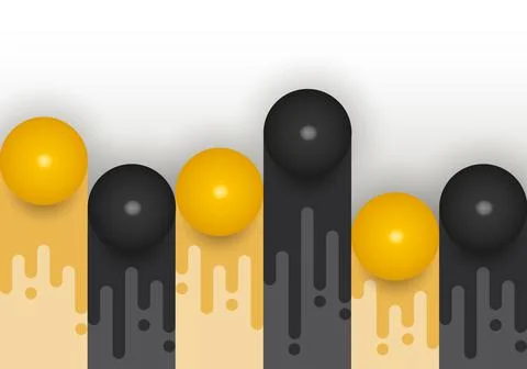 Abstract 3D sphere ball with rounded line pattern graphic on white background Stock Illustration