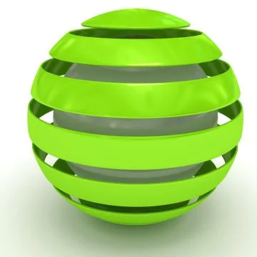 Abstract 3d sphere Stock Illustration