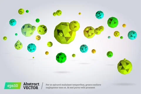Abstract 3d sphere Stock Illustration