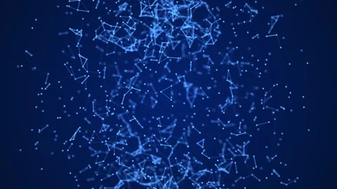 Abstract 3d sphere. Mesh with dots and lines motion. Concept of network. Stock Footage 156541902