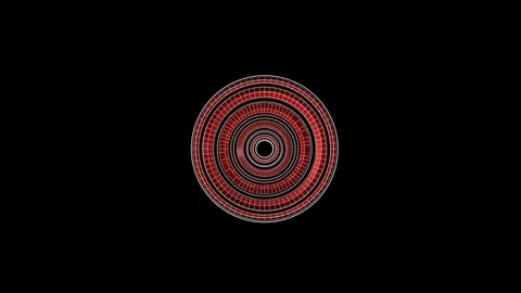 Abstract 3d sphere moves slowly on a black background Stock Footage 82614620