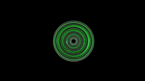 Abstract 3d sphere moves slowly on a black background Stock Footage 82698399