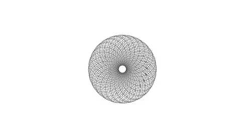 Abstract 3d sphere moves slowly on a black background Stock Footage 82702344