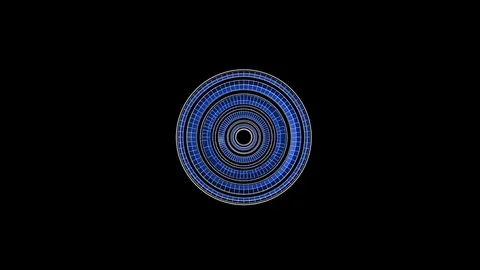 Abstract 3d sphere moves slowly on a black background Stock Footage 82702396