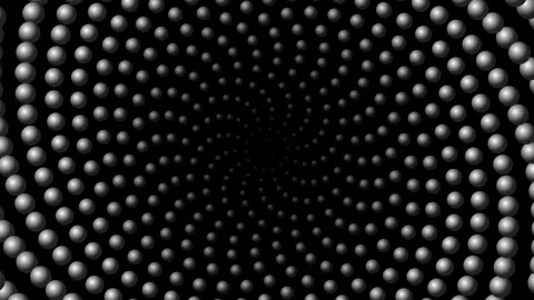 Abstract 3D sphere pattern spinning animation stock footage Video stock 346158211
