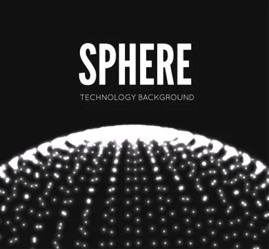 Abstract 3D sphere spiral shape Stock Illustration