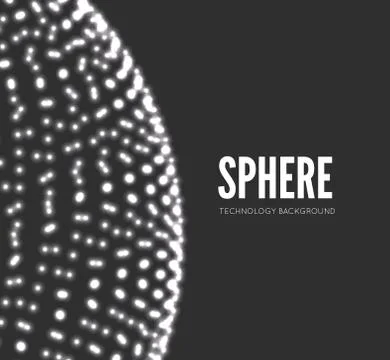 Abstract 3D sphere spiral shape Illustrazione stock