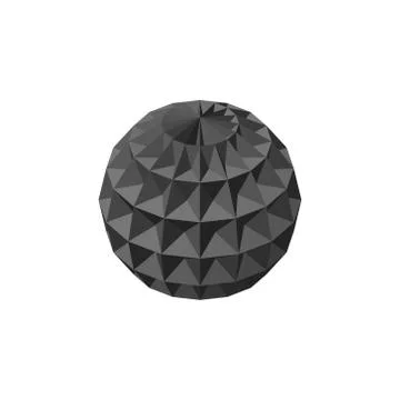Abstract 3d sphere.Isolated on white background.Vector illustration. 库存插图