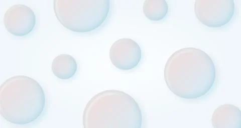 Abstract 3d spheres background in pastel colors. Holographic floating liquid Stock Illustration
