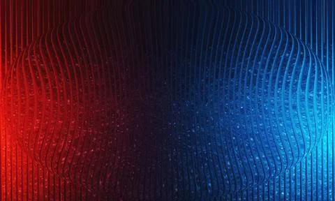 Abstract 3D Spherical Pattern with Textured Vertical Lines and Neon Glow 스톡 일러스트