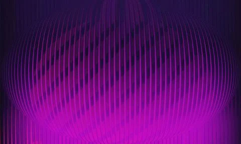 Abstract 3D Spherical Structure with Vertical Ribbed Texture and Diagonal M.. 스톡 일러스트