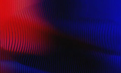 Abstract 3D Spherical Structure with Wavy Vertical Ribbed Texture and Dark .. Stock Illustration