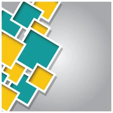Abstract 3d square background, colorful tiles, geometric, vector illustration Stock Illustration