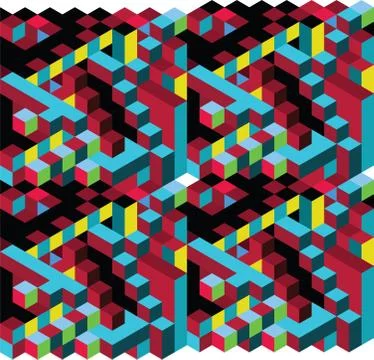 Abstract 3d square background 스톡 일러스트