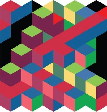 Abstract 3d square background 스톡 일러스트