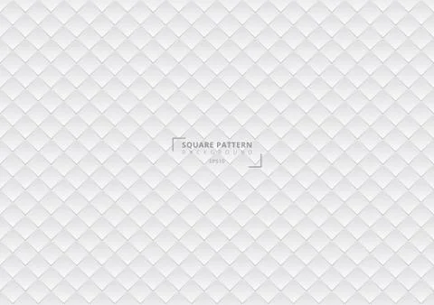 Abstract 3D square pattern geometric white gradient background and texture. 스톡 일러스트