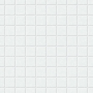 Abstract 3d square tile mosaic seamless pattern light gray color background.. Stock Illustration