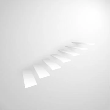Abstract 3d staircase Stock Illustration