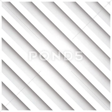 Abstract 3D stripe background, white, vector illustration Stock Illustration