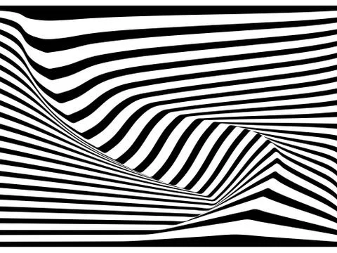 Abstract 3D stripe line  background, vector Stock Illustration