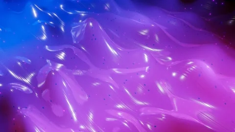 Abstract 3D surface with beautiful waves, luminous sparkles and bright color Stock Footage 137502651