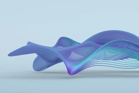 Abstract 3D Surface Stock Illustration