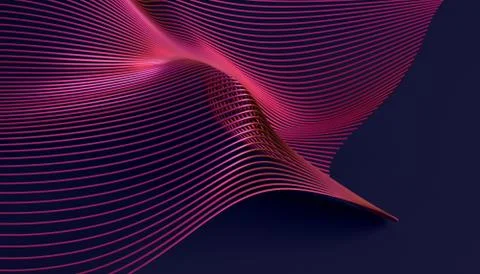 Abstract 3D Surface Stock Illustration