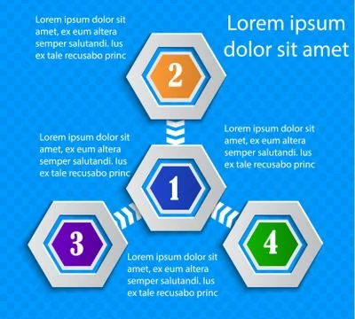 Abstract 3d tag infographics vector Stock Illustration