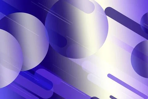 Abstract 3D tech background with glowing translucent circles, layered bars,.. Illustrazione stock