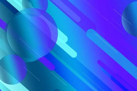 Abstract 3D tech background with translucent spheres, neon bars, and motion.. Ilustração Stock