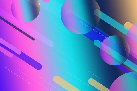Abstract 3D tech-style background with translucent bokeh spheres and motion.. Ilustração Stock