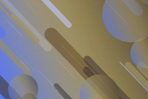 Abstract 3D tech-style scene with overlapping bokeh spheres, rounded bars, .. 스톡 일러스트